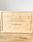 Tagliere Cucina Bambù inciso con frase