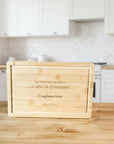 Tagliere Cucina Bambù inciso con frase