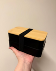 Porta pranzo personalizzato in bamboo con posate