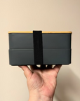 Porta pranzo personalizzato in bamboo con posate