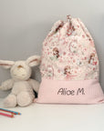 Sacca Asilo personalizzata Ballerina | Ricamata a mano - Alice Handmade