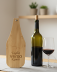 Set Aperitivo Personalizzato a forma di Bottiglia – Tagliere e Accessori Vino/Formaggio