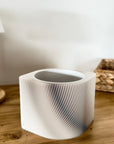 Copri vaso rigato moderno per piante – design minimal da interno