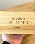 Set vino personalizzato in bambù