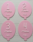 Milestone Card 3D "Primo Anno" – Set Palloncini Personalizzati