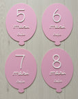 Milestone Card 3D "Primo Anno" – Set Palloncini Personalizzati