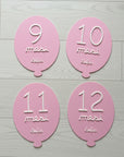 Milestone Card 3D "Primo Anno" – Set Palloncini Personalizzati