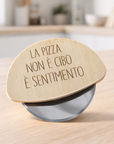 Rotella per pizza personalizzata in legno – Idea regalo originale