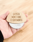 Rotella per pizza personalizzata in legno – Idea regalo originale