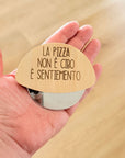 Rotella per pizza personalizzata in legno – Idea regalo originale
