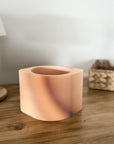 Copri vaso rigato moderno per piante – design minimal da interno