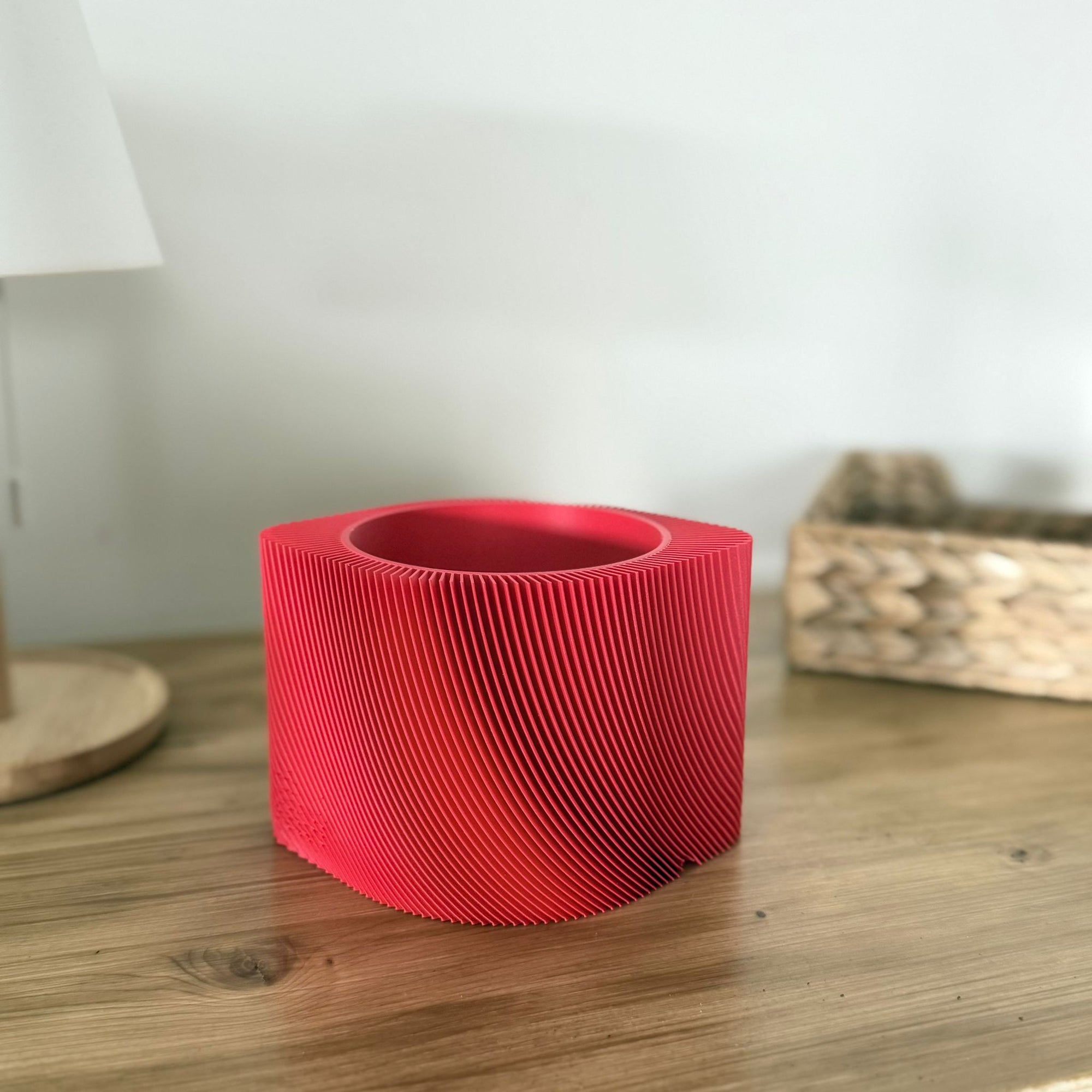 Copri vaso rigato moderno per piante – design minimal da interno