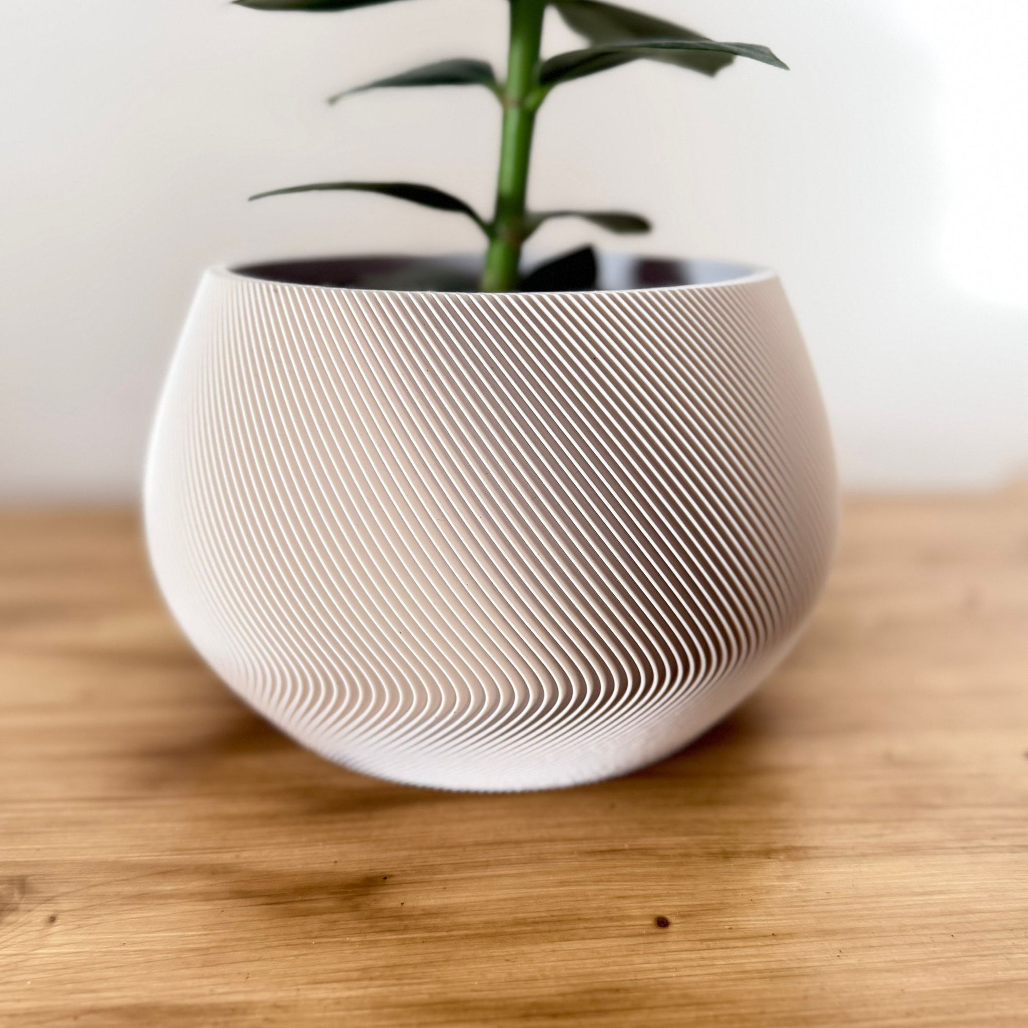 Coprivaso Decorativo Minimal Rigato – Portavaso Moderno per Piante