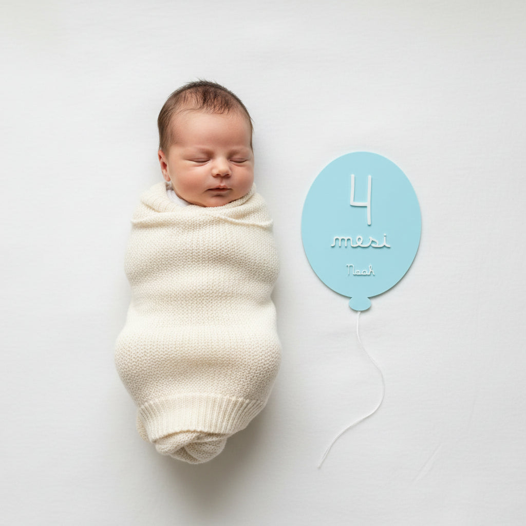 Milestone Card 3D "Primo Anno" – Set Palloncini Personalizzati