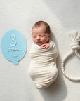 Milestone Card 3D "Primo Anno" – Set Palloncini Personalizzati