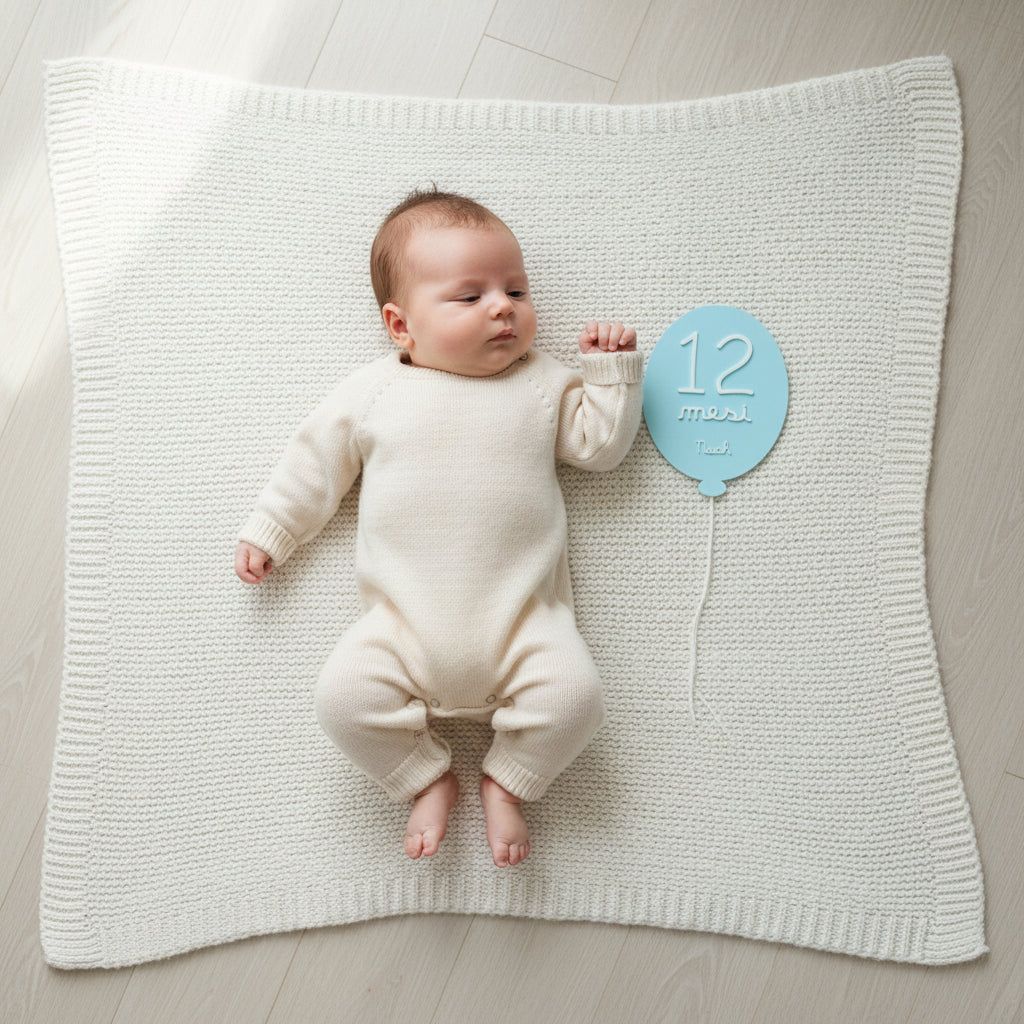 Milestone Card 3D "Primo Anno" – Set Palloncini Personalizzati