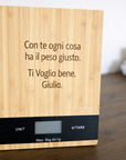 Bilancia Cucina Personalizzata con Incisione